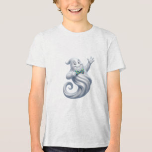 Camiseta Fantasma Fofo com Gravata Borboleta Design de Hall