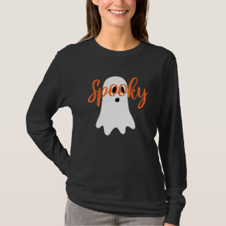 Camiseta Fantasma Fofo Dizendo Boo Fantasma Assustador Hall