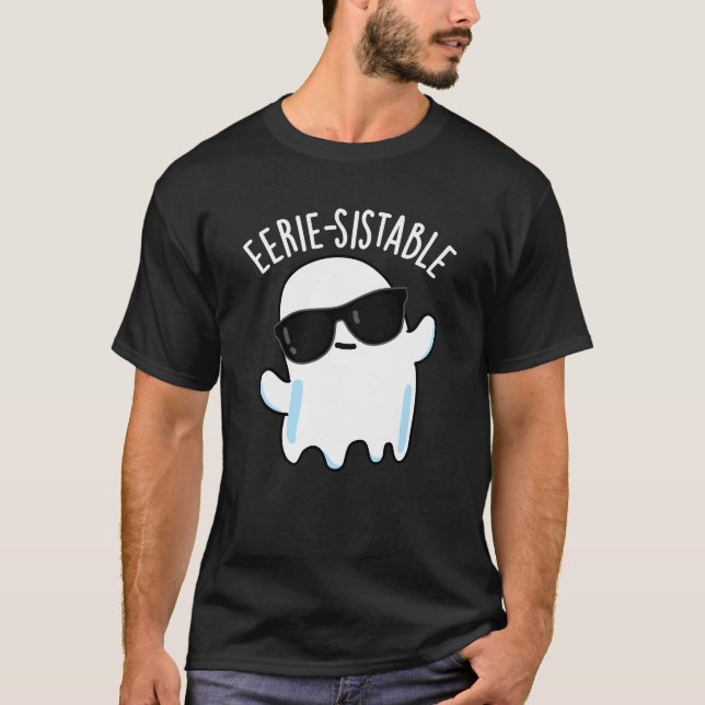 Camiseta Fantasma Funny Engraçado Irritável Escuro BG (Frente)