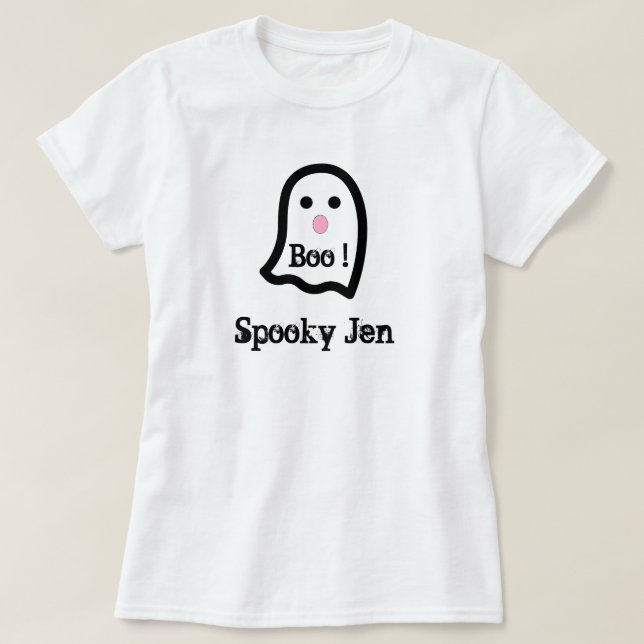 Camiseta Fantasma Ghost Boo Bonito (Frente do Design)
