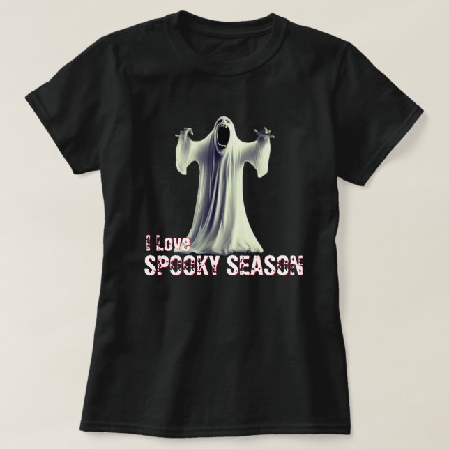 Camiseta Fantasma Gritando (Frente do Design)