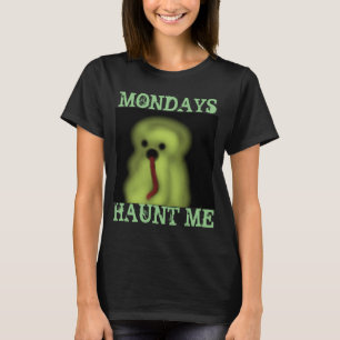 Camiseta Fantasma Humorista Marvin Mondays Me Assusta - Pre