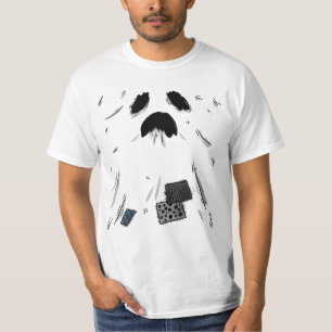 Camiseta Fantasma Minimalista Assustador de Halloween