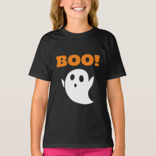 Camiseta Fantasma Mínimo Moderno e Corajoso com palavras BO