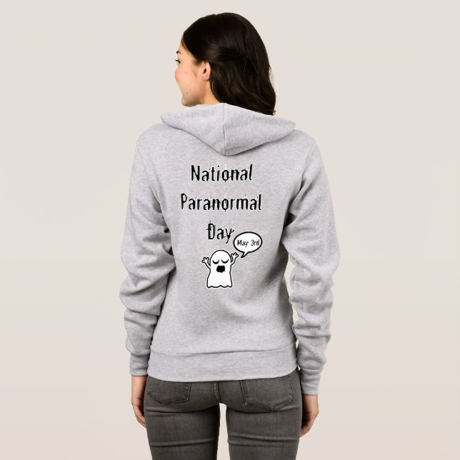 Camiseta Fantasma Nacional do Dia Paranormal (Parte Traseira Completa)