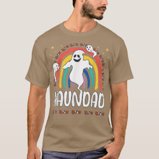 Camiseta Fantasma Papa Pai Funny Família Rainbow Costume Ha