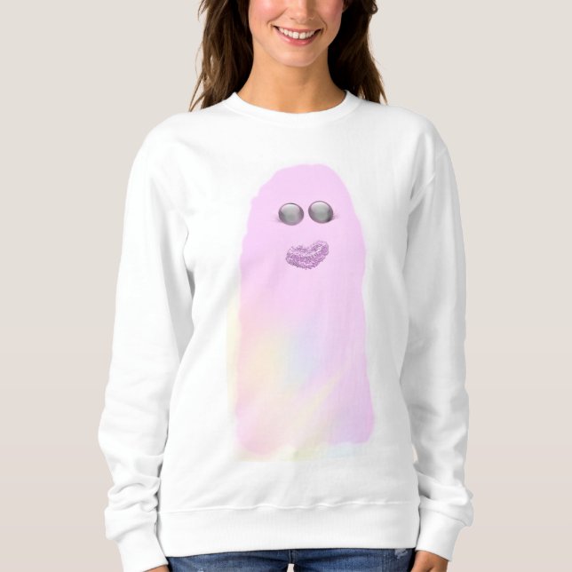 Camiseta Fantasma pastel do arco-íris espinhal de Pinkoween (Frente)