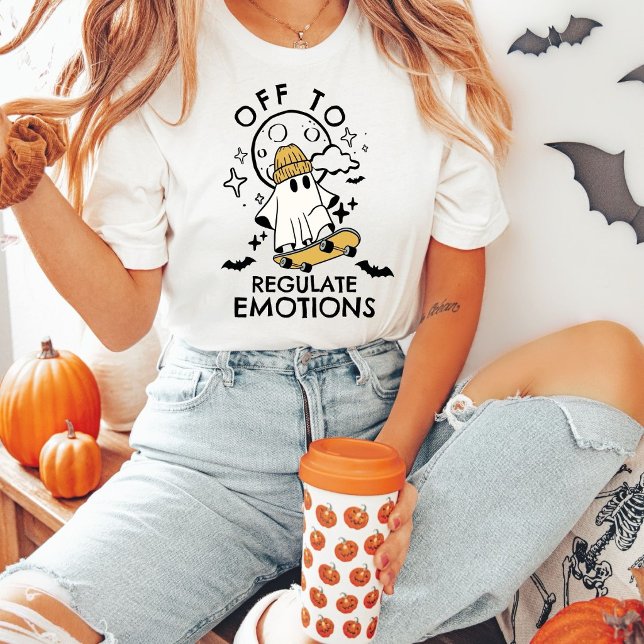 Camiseta Fantasma Personalizável Para Regular Emoções (Criador carregado)