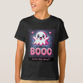 Camiseta Fantasma Rosa Bonito: Menino e Louco