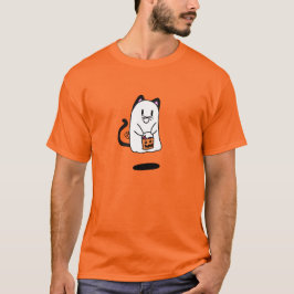 Camiseta fantasma se vestindo como gato para o Dia das Brux