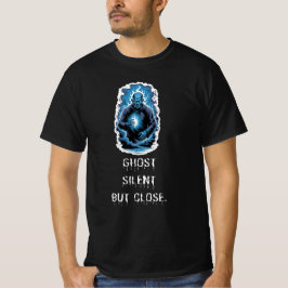 Camiseta Fantasma Silencioso Mas Próximo – Espírito Azul Es