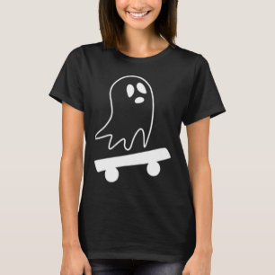 Camiseta Fantasma Skateboard Fácil Fantasia de Halloween Sk