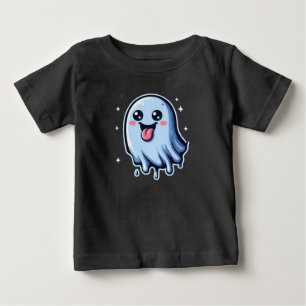 Camiseta Fantasma Super Fofo e Divertido com Brilho