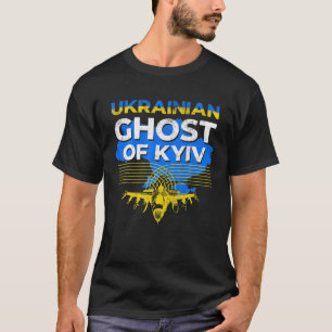 Camiseta Fantasma Ucraniano De Kiev Ucrânia Combatendo O He
