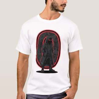 Camiseta Fantasma Urbano Figura Encapuzada de Techwear Somb