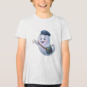 Camiseta Fantasma Voador Entrega Especial Halloween Fofo