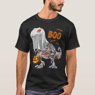 Camiseta Fantasma Zombie Mummy Dinosaur Boo Halloween Pumpk