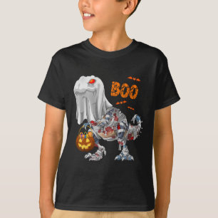 Camiseta Fantasma Zumbi Múmia Dinossauro Divertido Boo Hall
