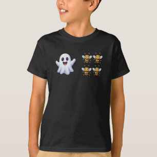 Camiseta Fantasmagóricas Abelhas Boo Divertidas de Hallowee
