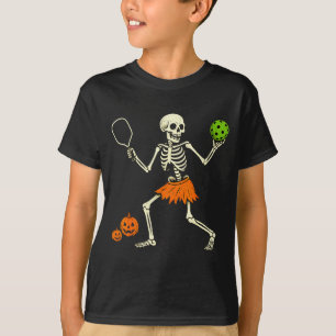 Camiseta Fantasmagórico Traje de Esqueleto de Halloween de