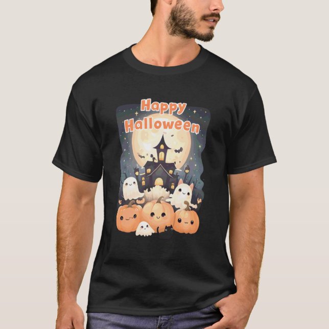 Camiseta Fantasmagóricos Fantasmas de Casa Assombrada de Ha (Frente)