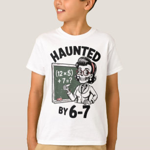 Camiseta Fantasmas 67 Esqueleto Professor de Matemática Fan