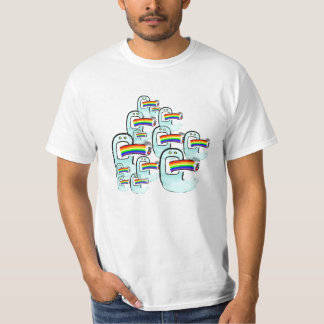 Camiseta Fantasmas & arcos-íris