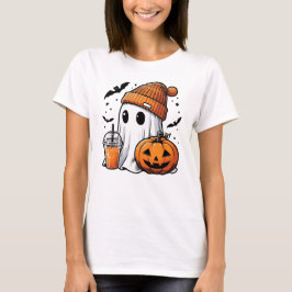 Camiseta Fantasmas Bonitas no Halloween