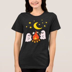 Camiseta Fantasmas bonitos amigos para o Halloween