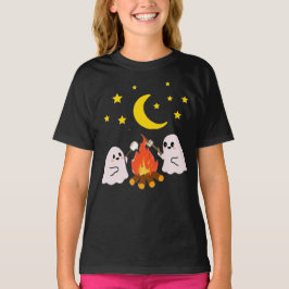 Camiseta Fantasmas bonitos amigos para o Halloween