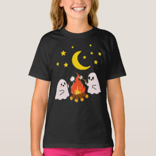 Camiseta Fantasmas bonitos amigos para o Halloween
