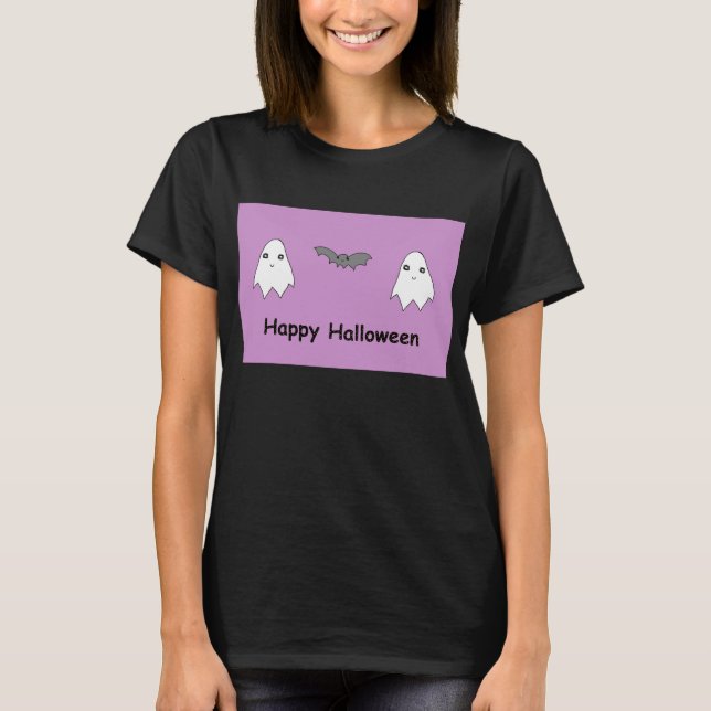 Camiseta Fantasmas bonitos e Amigos Bat (Frente)