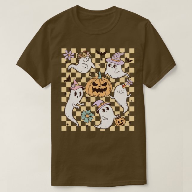 Camiseta Fantasmas Cute Spooky (Frente do Design)