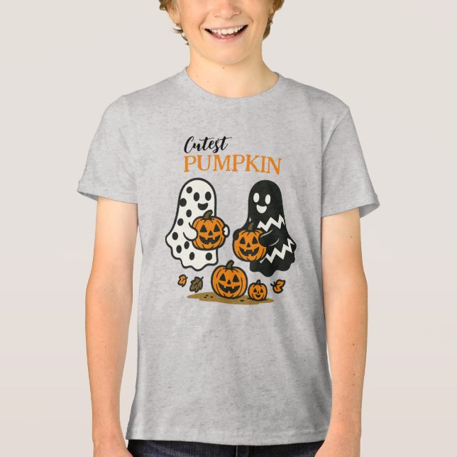Camiseta Fantasmas da Pumpkin Mais Justa (Frente)