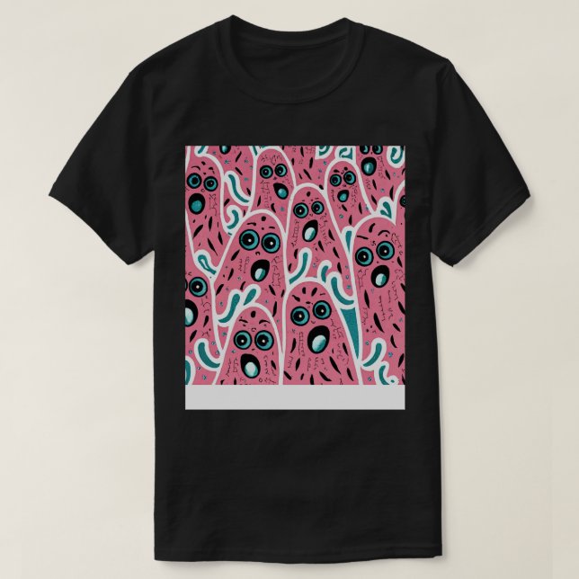 Camiseta Fantasmas dançantes (Frente do Design)