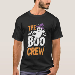 Camiseta Fantasmas de Halloween A Tripulação Boo Fato Combi