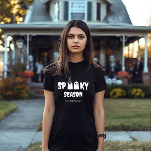 Camiseta Fantasmas e Chapéu de Bruxas Personalizados
