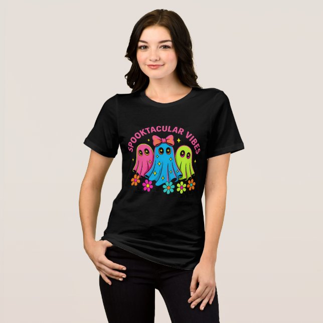 Camiseta fantasmas kawaii (Frente Completa)