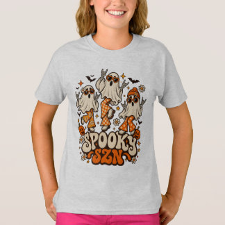 Camiseta Fantasmas Retro Assustadores SZN | Desenho de Hall