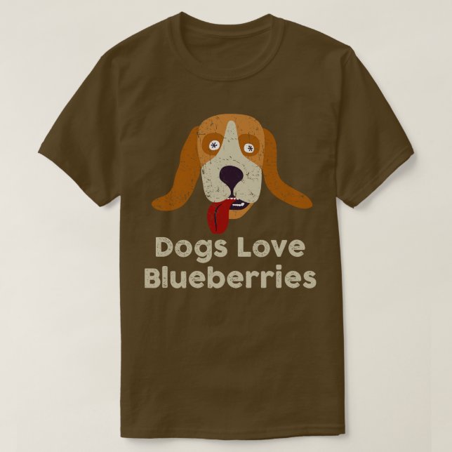 Camiseta FantasticFox Cães Adoram Blueberry Weathered Beagl (Frente do Design)
