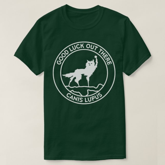 Camiseta FantasticFox Wolf Canis Lupus Circle Clean (Frente do Design)