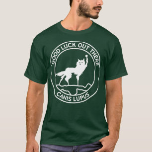Camiseta FantasticFox Wolf Canis Lupus Circle Clean