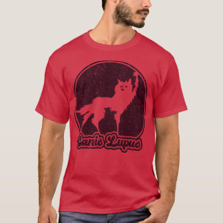Camiseta FantasticFox Wolf Canis Lupus Retro Plum