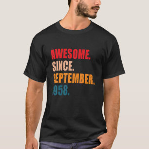 Camiseta Fantástico Desde setembro de 1958 Vintage Persona