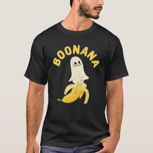 Camiseta Fantástico fantasma de banana-fantasma do Hallowee (Frente)