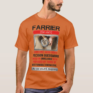 Camiseta Fantástico Farrier Quem Faz Precisão Na Guesswork