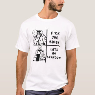Camiseta Fantástico Fck Joe Biden Vamos Brandon Engraçado