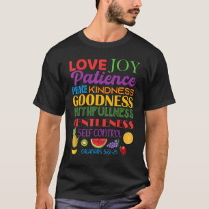 Camiseta Fantástico Fruta Galatiana Do Espírito Religioso V