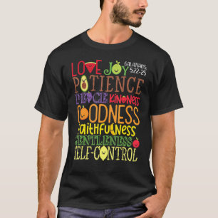 Camiseta Fantástico Fruta Galatiana Do Espírito Religioso V