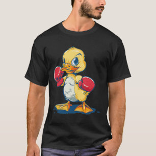Camiseta Fantástico Pato Com Luvas de Boxe Fantasia Para Pa